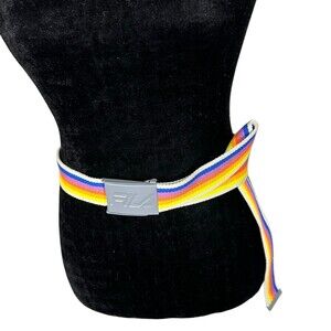 Fila Rainbow Buckle Canvas Belt One Size